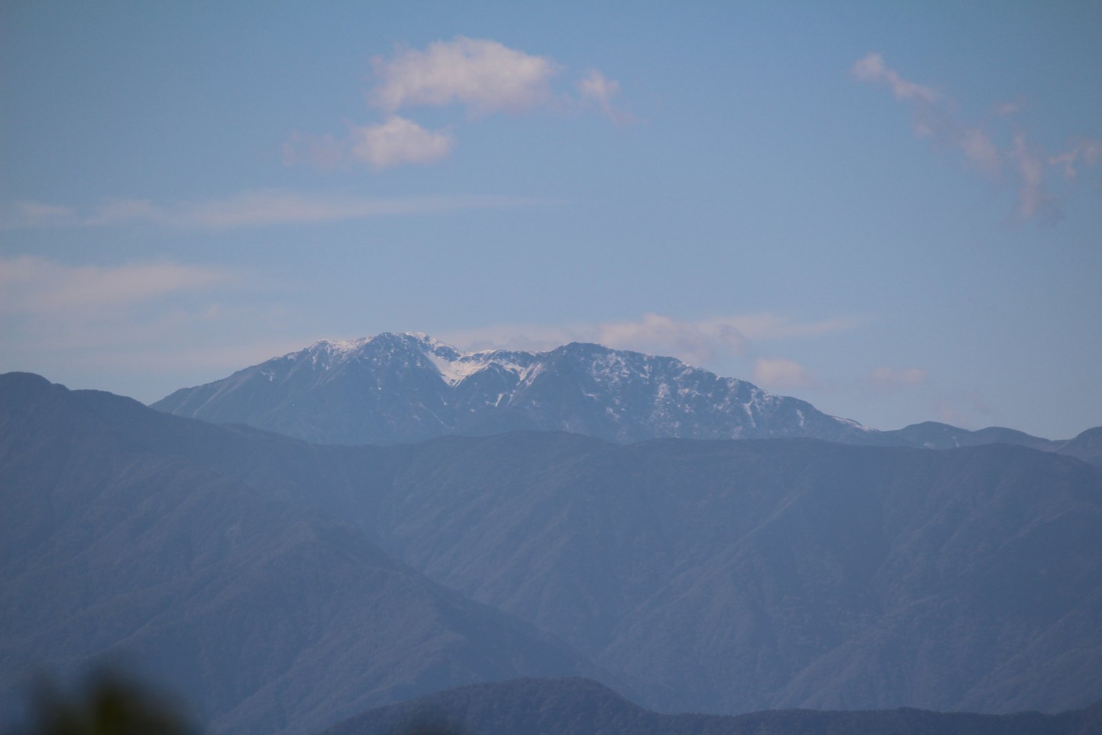 竜ヶ岳から見た赤石岳 南アルプス ヤマカルテ